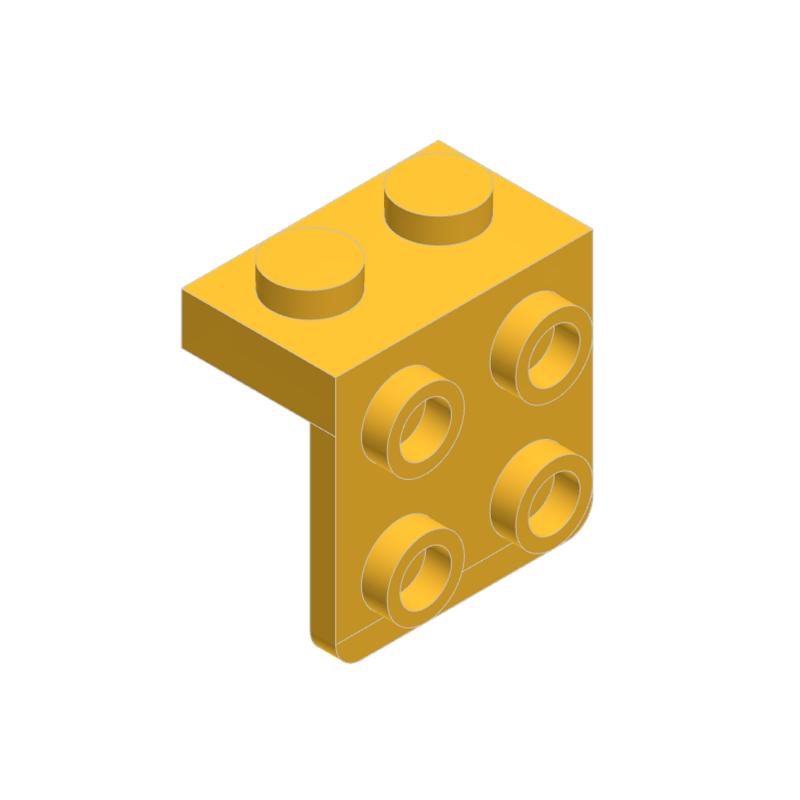 Нетоксичные 10 шт. 44728 Кронштейн 1x2-2x2 Строительные блоки Moc 2+4 Прямоугольные детали Совместимые с Кирпичиками Детские Конструкторы