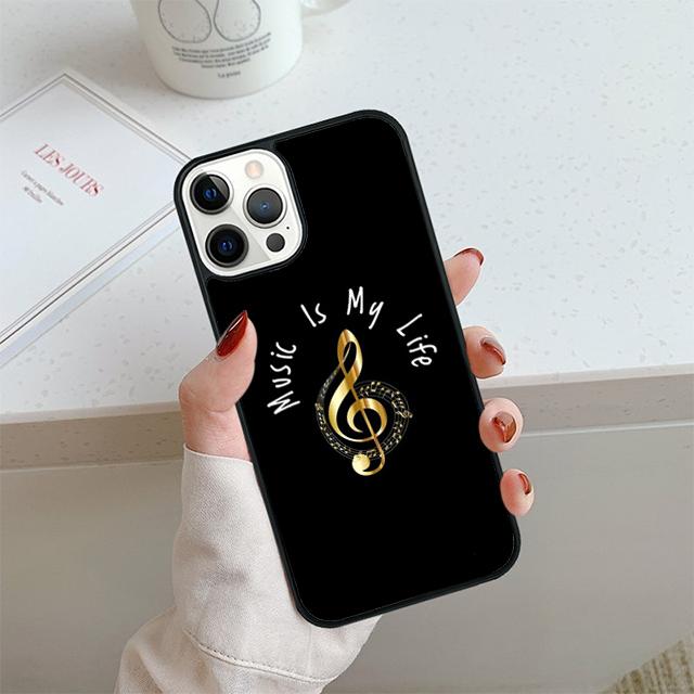 Чехол для телефона с нотами для iPhone 17 Air 14 15 16 13 12 Чехол для Apple iPhone 17 Air 14 15 16 Pro Max 6S Plus Coque