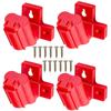 4Pcs Wall Mount Machine Milwaukee M12 12V Battery Electric Tool Holder Bracket Fixing Devices Fit Storage Rack Power Tools