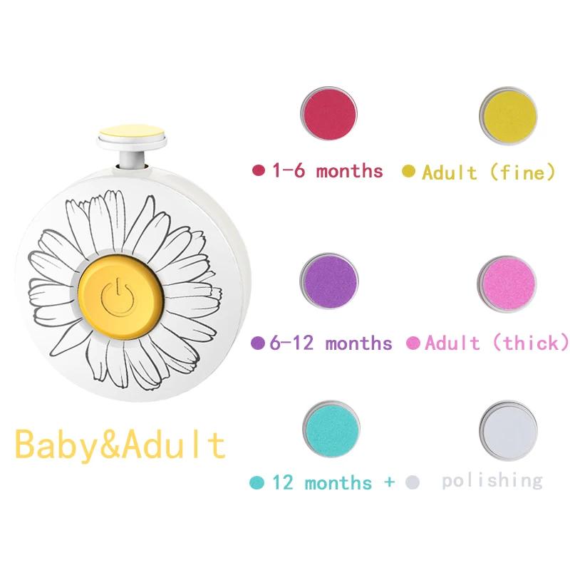 Электрический детский триммер для ногтей, детский инструмент для полировки ногтей, детские маникюрные ножницы, набор для детской гигиены, детские машинки для стрижки ногтей, резак для новорожденных