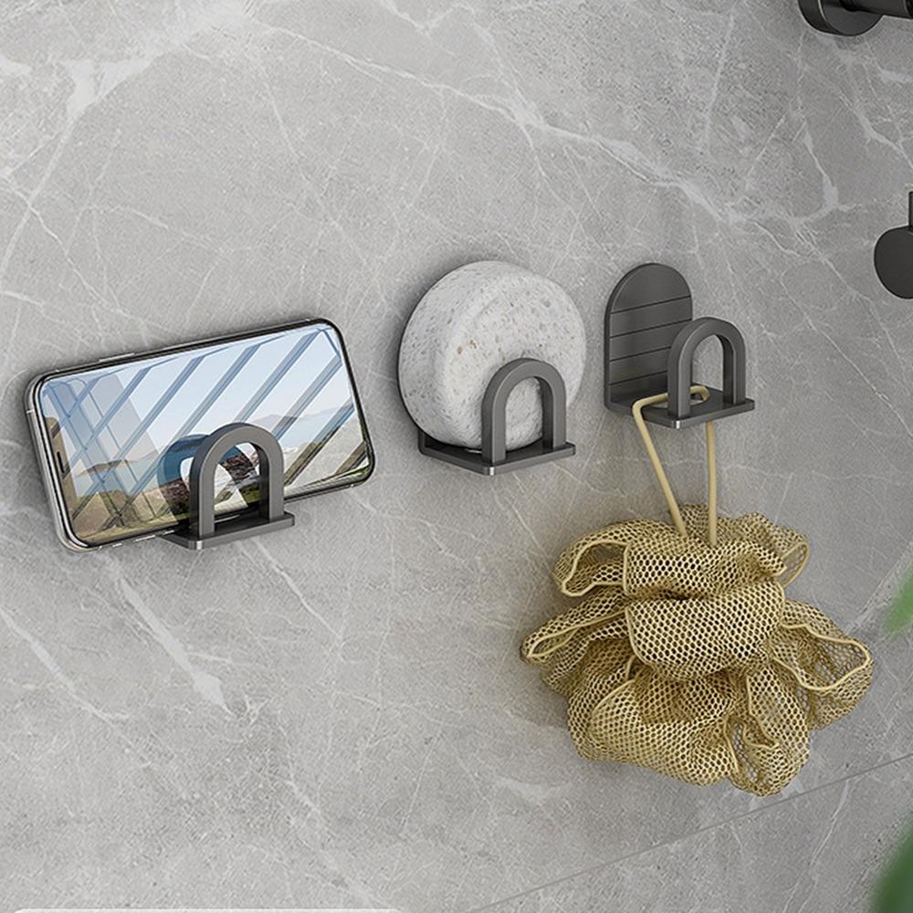 Самоклеящийся держатель для губки для раковины, алюминиевый держатель для хранения губки для кухонной раковины