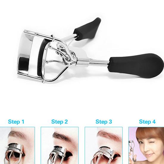 Black Eyelash Curler Metal 10.5 Cm 1 Pc