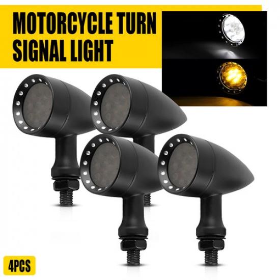 2/4X Motorcycle Signal Turn LED Blinker Lights For Harley Sportster XL 1200 883