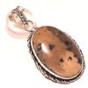 Подвеска из драгоценного камня дендритовый опал ручной работы в этническом стиле 1,9 дюйма E5y23