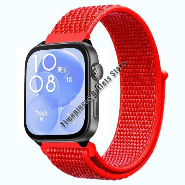 Нейлоновый ремешок-петля для Huawei Watch Fit 3 Sport, дышащий сменный браслет, браслет для Huawei Watch Fit 3, аксессуары для ремня