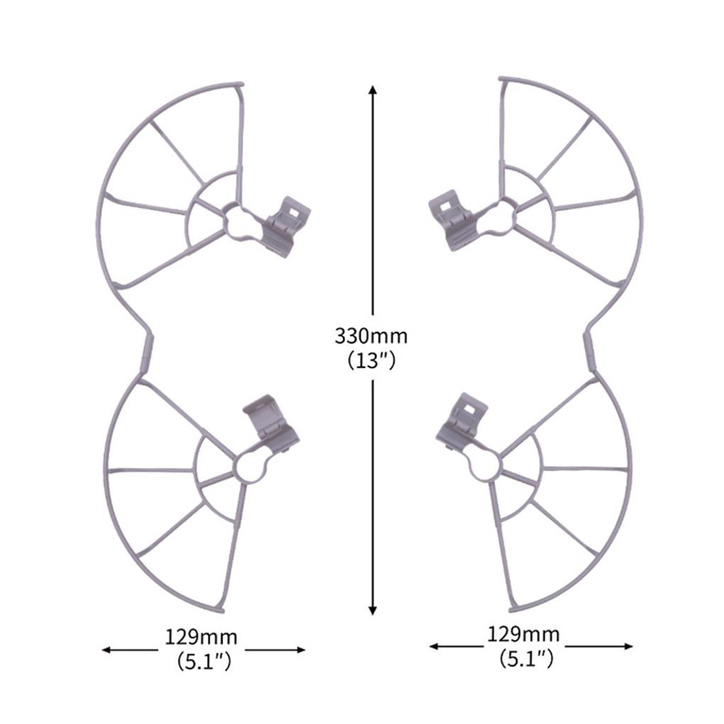 Propeller Bumper Protector Cage Set Quadcopter Anti-collision Plastic Lightweight Propellers Protective Rings Kit Guard