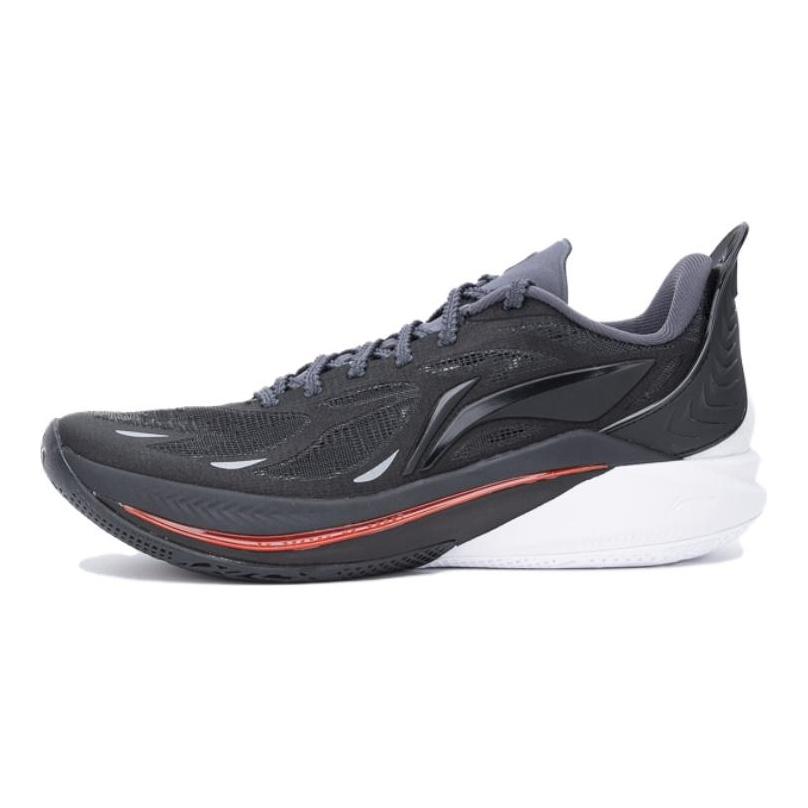 Li Ning SONIC 12 Амортизирующие Нескользящие Низкие Баскетбольные Кроссовки Мужские Черные ABAU019-8