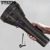 Led High-power Searchlight USB Rechargeable Strong Light Portable Flashlight Outdoor Lighting Torch Home Work Light