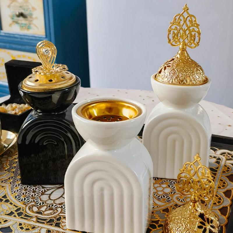 Modern Simple Nordic Arch Aromatherapy Burner Middle East Arabic Festival Incense Home Decoration Ornaments Incense Sticker Item
