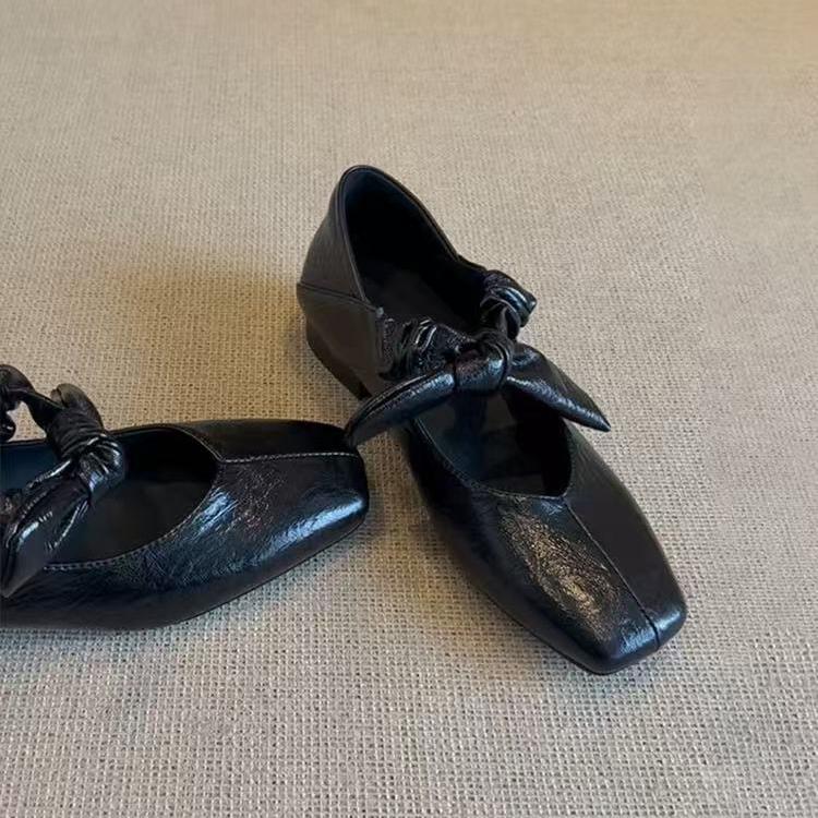 Fashion Marie Janes Ballet High Heels Shoes Women Square Toe Sandals 2025 Trend Loafers Summer Elegant Shallow Dress Zapatos De Mujer