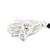 [G1616] - White 'Fatma Hand' Silver Pendant