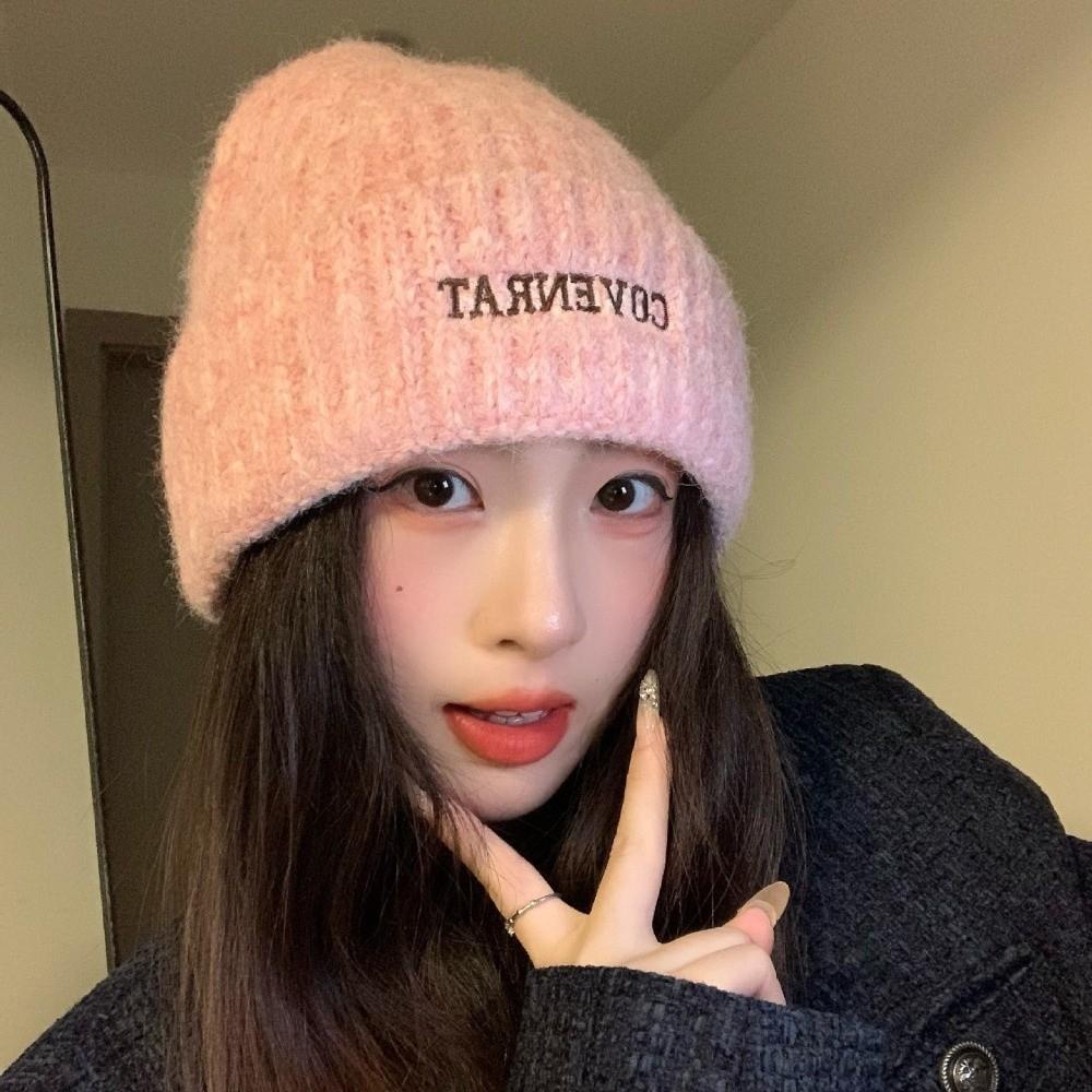 Polyester Winter Warm Beanie Hat Big Head Circumference Large Size Earflap Hat Girls