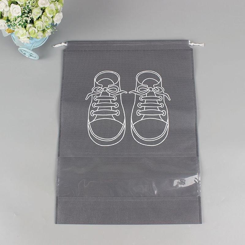 1PC Shoe Storage Bag With Thickened Travel Organizer Non-Woven Fabric Clothing Hanging