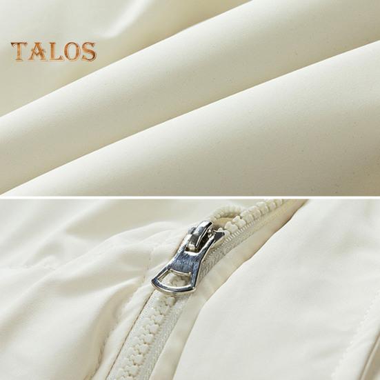 Зимнее хлопковое пальто с воротником-стойкой, длинным рукавом, застежкой-молнией, пуховая куртка с карманами, однотонная, свободный крой, утепленная теплая верхняя одежда