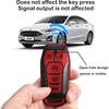 for Ford Key fob Cover,Texture case,with Keychain,Key Shell/Skin,5-Buttons fit 2016 2017 Explorer for Mustang Fusion MKZ MKC Remote Key Vehicle