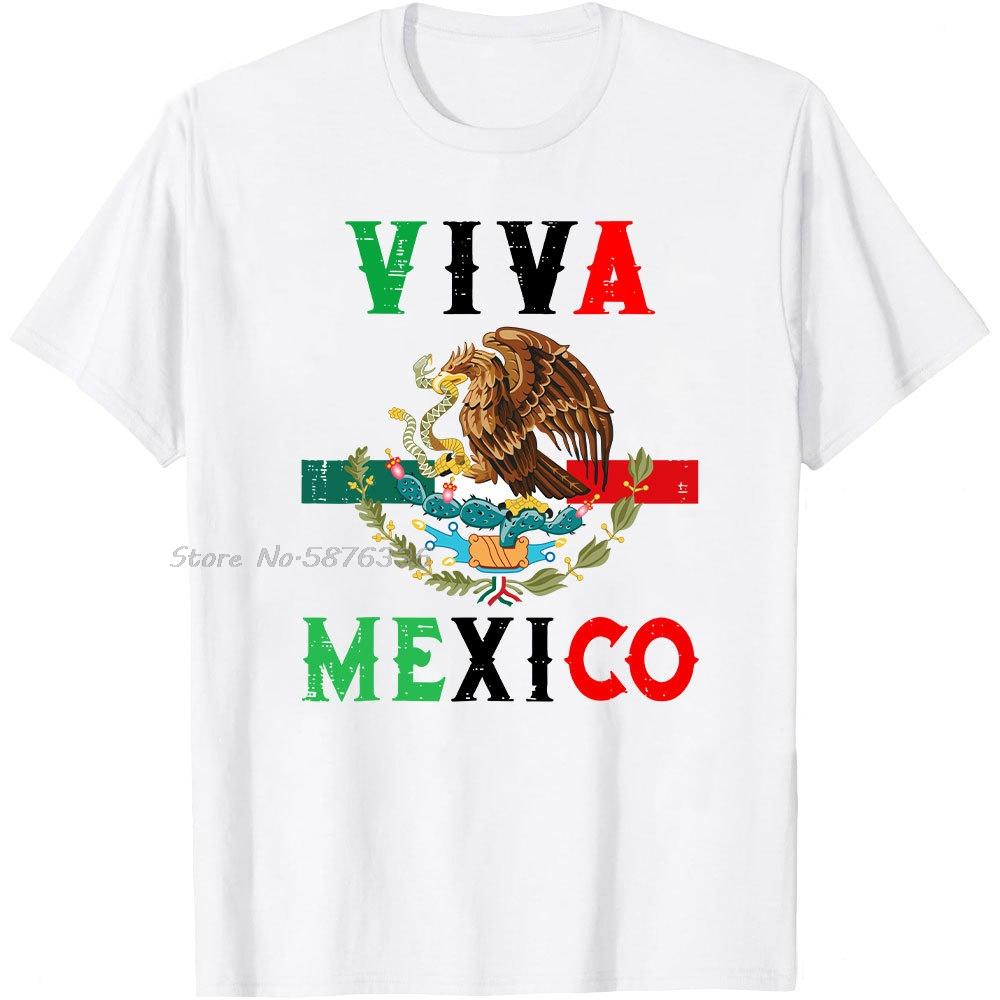 Графическая футболка к Дню независимости Мексики Орел Мексики Viva Mexico Графическая футболка Топы с круглым вырезом Футболки Унисекс Оверсайз Футболка