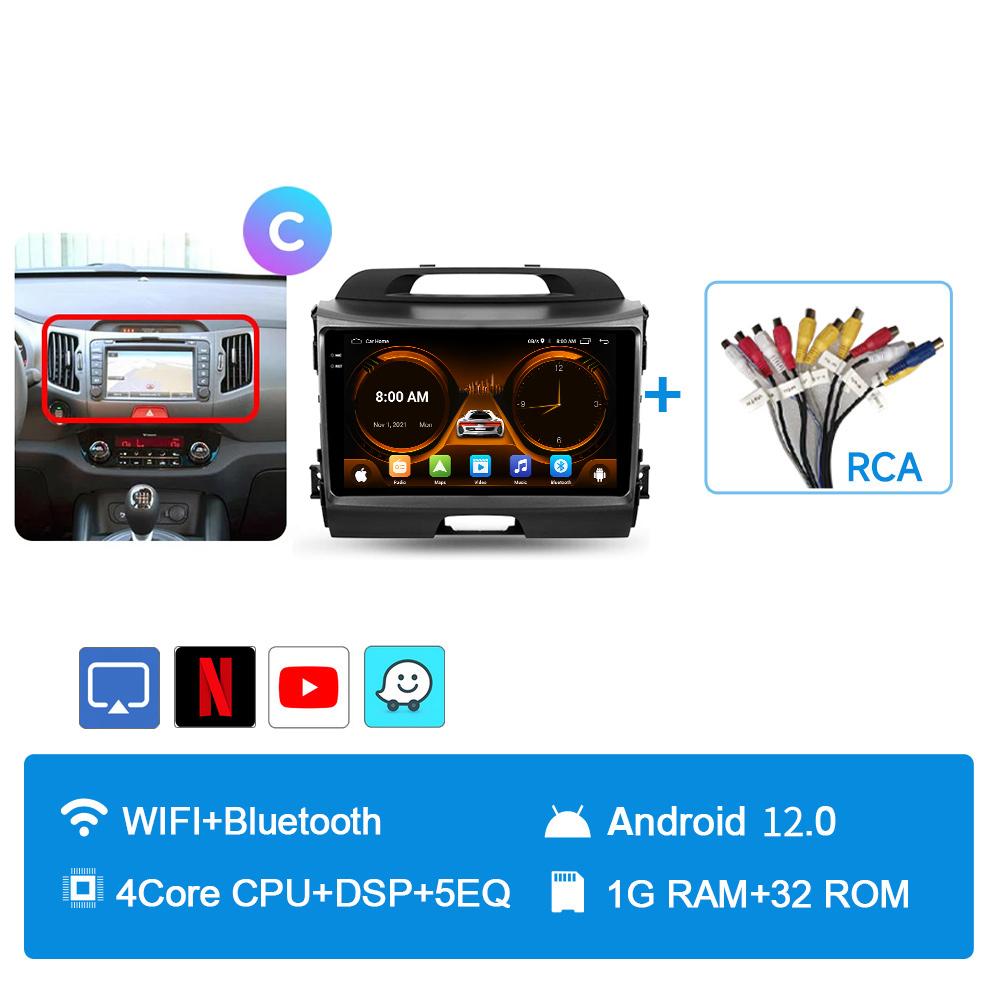 JIUYIN AI Голосовое 2 din Android Авто Радио Для KIA Sportage 3 2010-2016 Carplay 4G Авто Мультимедиа GPS 2din автомагнитола