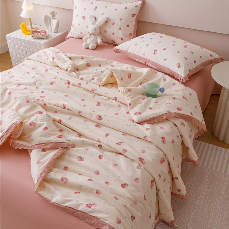 Летнее одеяло Одеяло в французском стиле Одеяло Flora Lace Бытовое Машинная стирка Подходящее Прохладное и освежающее Одеяло