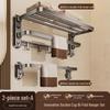 Miling No-Drill Folding Wall Towel Rack