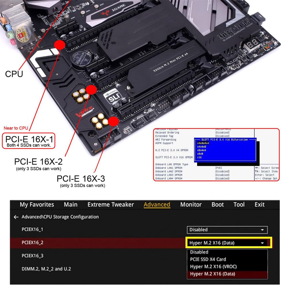 NFHK Адаптер 8X to MCIO 8i Mini Cool Edge IO VROC для материнской платы SSD Видеокарта PCIE5.0 PCI-Express SFF-TA-1016