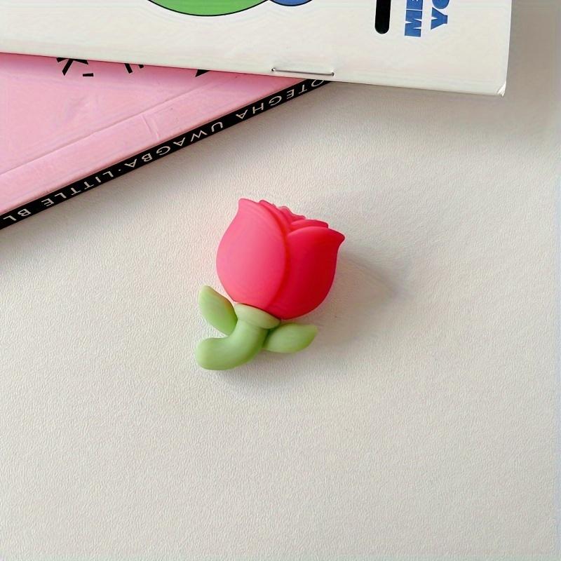 4Pcs Tulip Flower Designed Cable Protector - Protects and Decorates Phone Data Cable, Cute and Durable