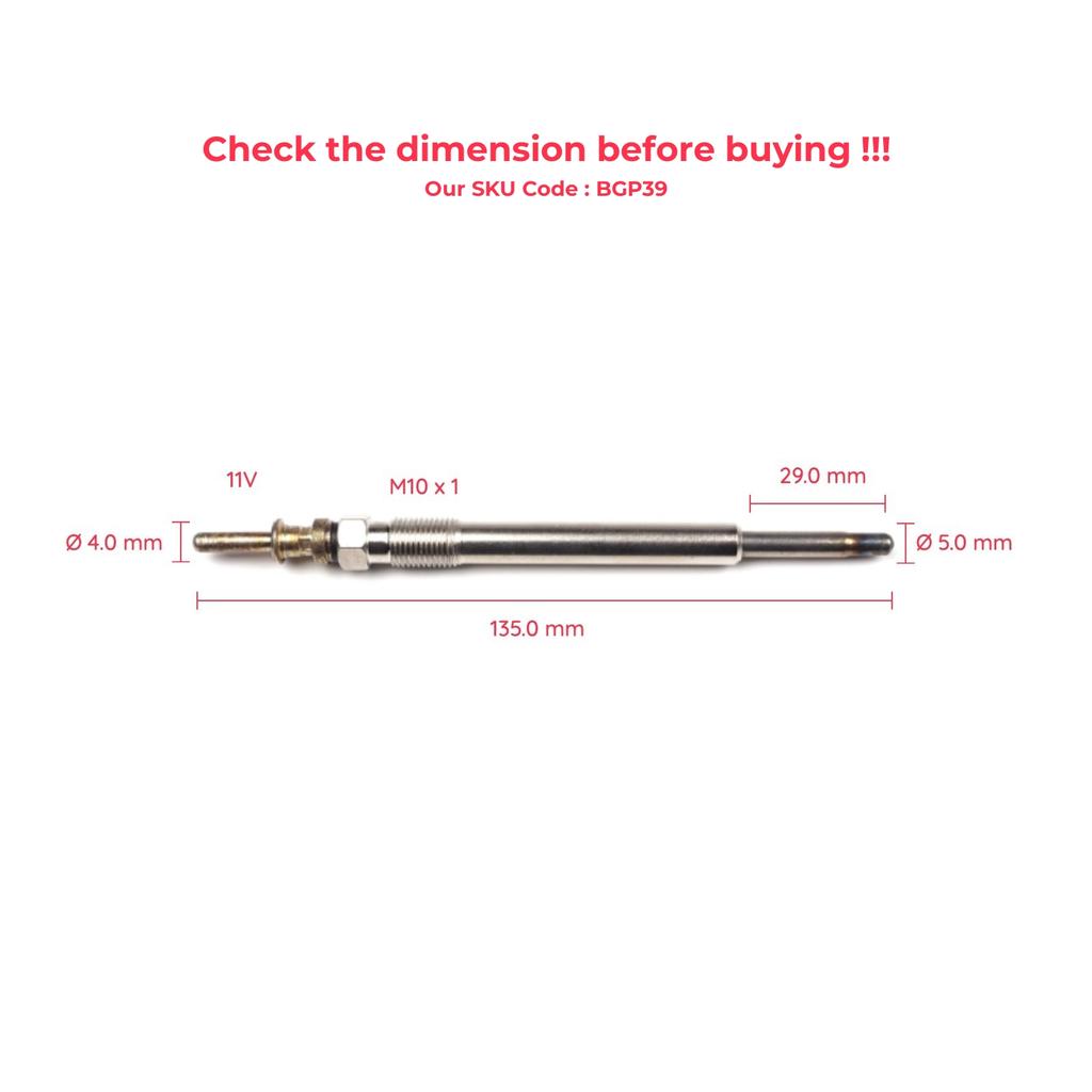 BROSS Автозапчасти BGP39 1 шт. Свечи накаливания нагревателя GX133, 0 100 226 370, GN025 для BMW E38 740d Быстрая доставка из Турции
