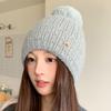 Hat Female Winter Korean Version Versatile Youth Student Wool Hat Thickened Warm Ear Protector Cycling Hat Cute Knitted Hat