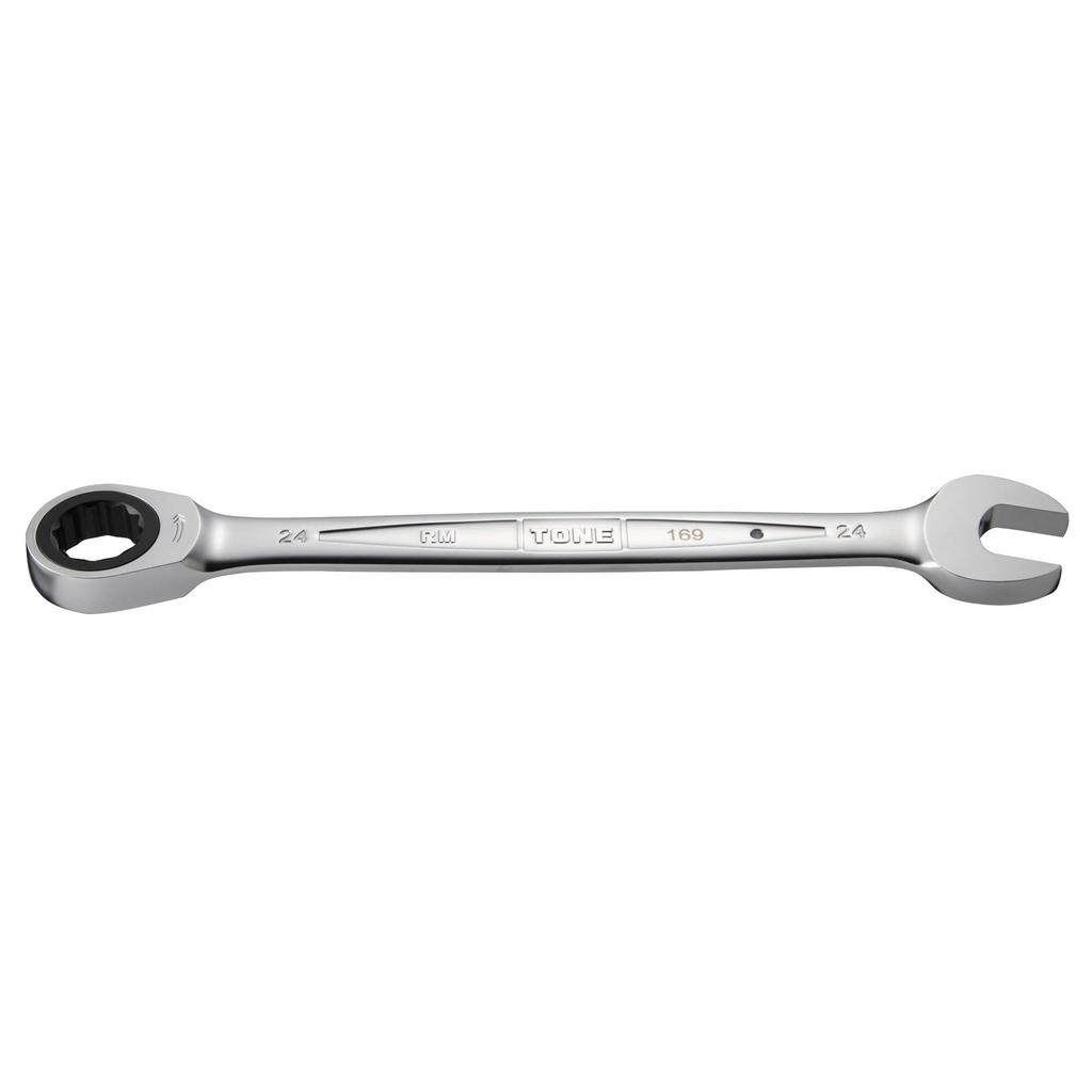 TONE Ratchet Box Wrench Width Across Flats 24mm HPRM-24