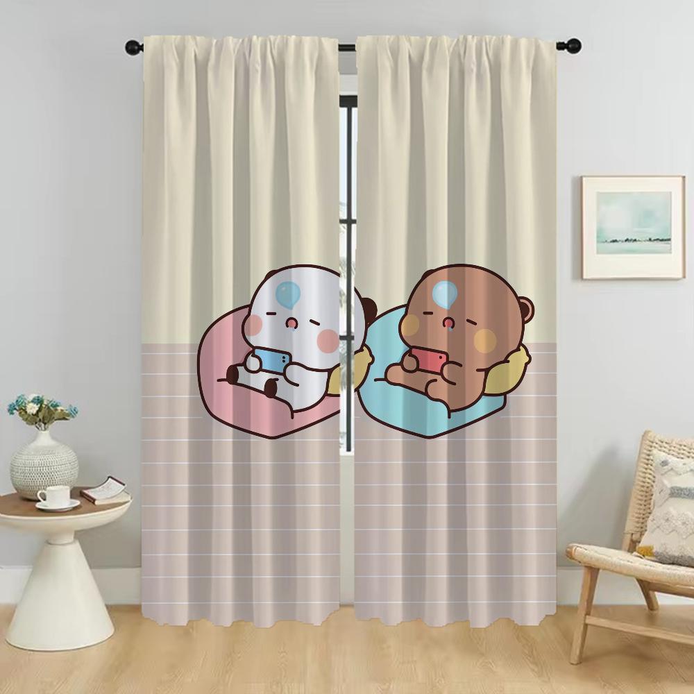 Bubu и Dudu Home Interior Шторы для гостиной, затемняющие шторы, тюль для спальни, украшения на Хэллоуин