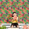 Декор для дома 3D ПВХ Винтажная настенная наклейка Бумажный Кирпич Камень Деревенский Эффект Самоклеящаяся Наклейка для Декора Дома наклейка