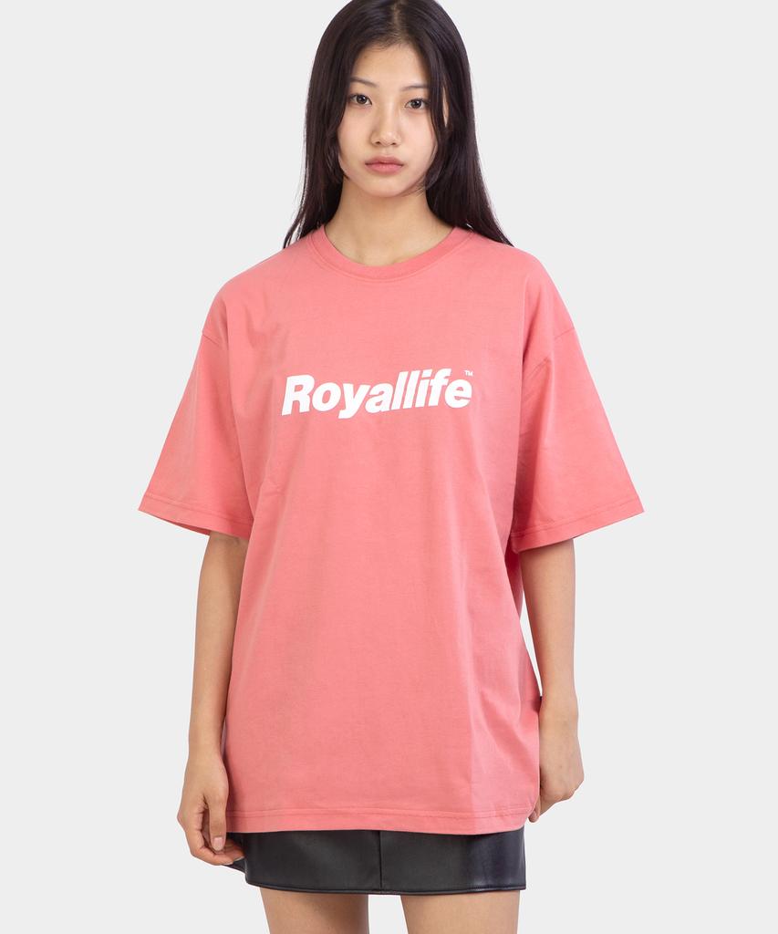 Оригинальная футболка ROYALLIFE оверсайз с коротким рукавом (Rl001 Футболка с логотипом Og) - розовый