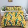 Colorful Feathers Pattern Cozy Bedding Set Single Twin Double Queen King Cal King Size Bed Linen Set