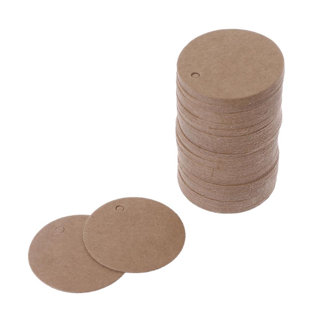 100 шт. пустых круглых бирок, круглые бирки ручной работы, подарочные бирки с отверстием, бирки для крафт-бумаги, бирки для пожеланий для поделок своими руками на вечеринку