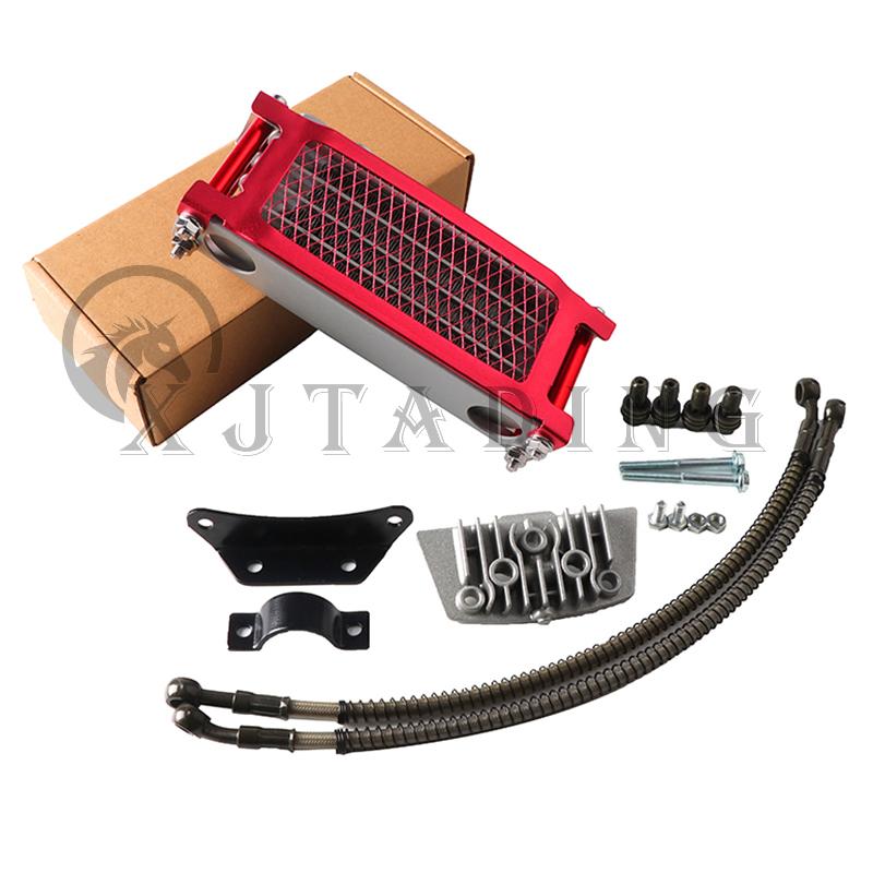 Мотоциклетный масляный радиатор, комплект масляного радиатора для Honda Monkey Yamaha Kawasaki 50cc-140cc Pit Dirt Bike Scooter Moped Enduro Motocross