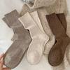 Women's Boneless Pure Cotton Mid-calf Socks, Spring and Autumn Long Socks, Postpartum Socks, Pile Socks