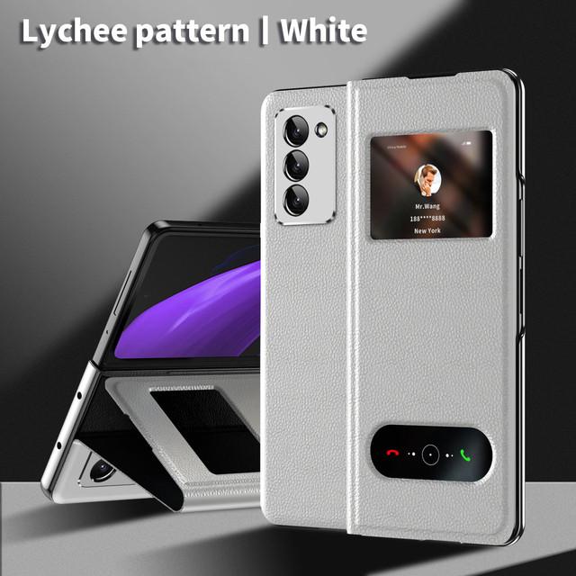 Бизнес противоударный складной кожаный чехол для Samsung Galaxy Z Fold4 Fold 4 Fold2 Fold3 5g Fold 3 2 Чехлы с защитой от царапин