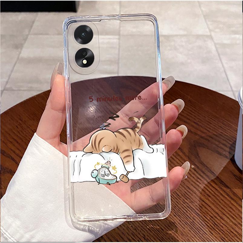 Для Oppo A18 A38 Чехол Роскошный Забавный Милый Кролик Сердце Задняя Крышка Для Oppo A 18 38 4G Чехлы для Телефона Мягкий ТПУ Прозрачный Силикон Fundas
