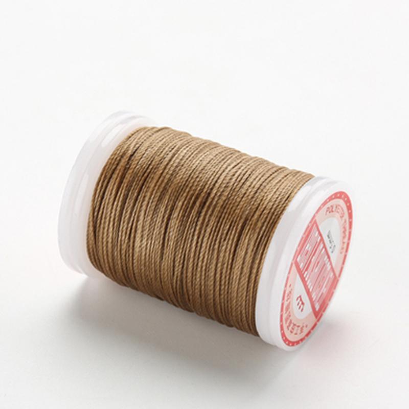 Круглая вощеная нить 0,5 мм Кожаное швейное ремесло Полиэстер Высококачественный шнур Вощеные нити Прочная нить Ручная работа