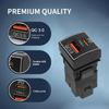 YSY 1 шт. Быстрая зарядка USB QC3.0 с интерфейсом TYPE-C, гнездо-зарядное устройство для Toyota Camry Carola TS-07-C