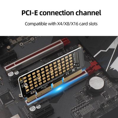 Адаптер-карта M2 NVME, карта-ускоритель M.2 M-Key, полная скорость X4, конвертер M.2 в PCI-E4.0, поддержка 1U сервера, для M.2 SSD 2230-2280