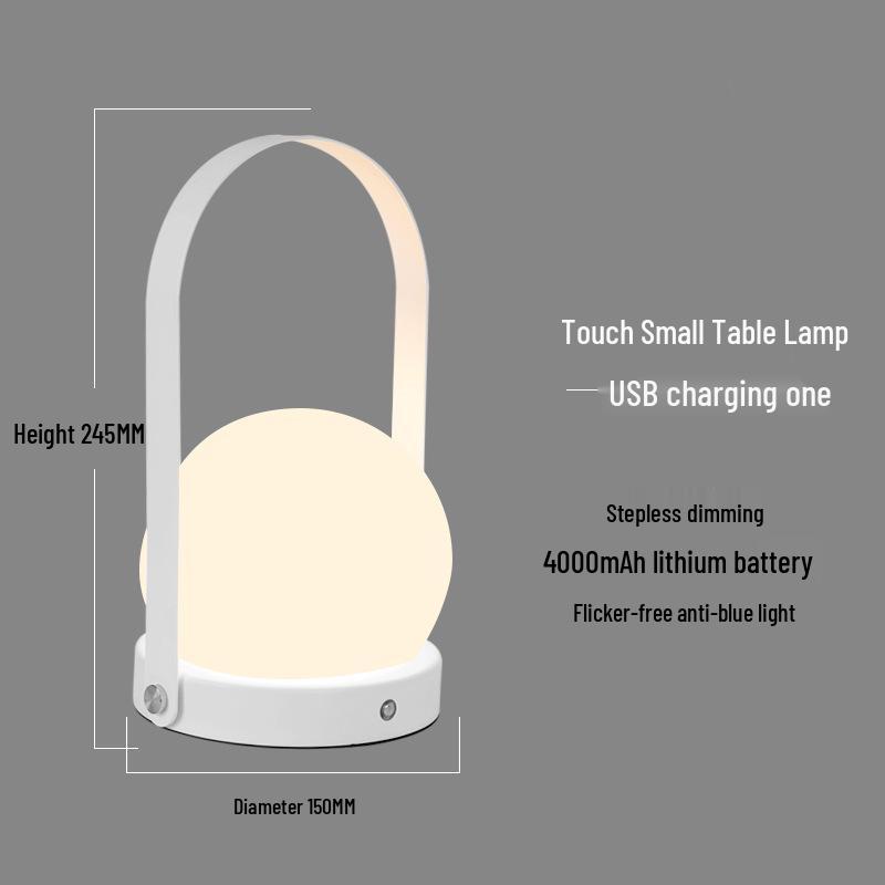 Скандинавская постмодернистская сенсорная светодиодная прикроватная лампа с USB-зарядкой и защитой для глаз