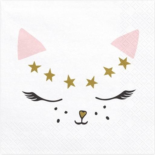 Kitten Napkins, 33X33Cm, 20 Pcs