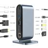 12-в-1 Хаб Type C на Multi 4KHD RJ45 VGA 4 USB 3.0 PD Адаптер питания Док-станция Настольная Портативная