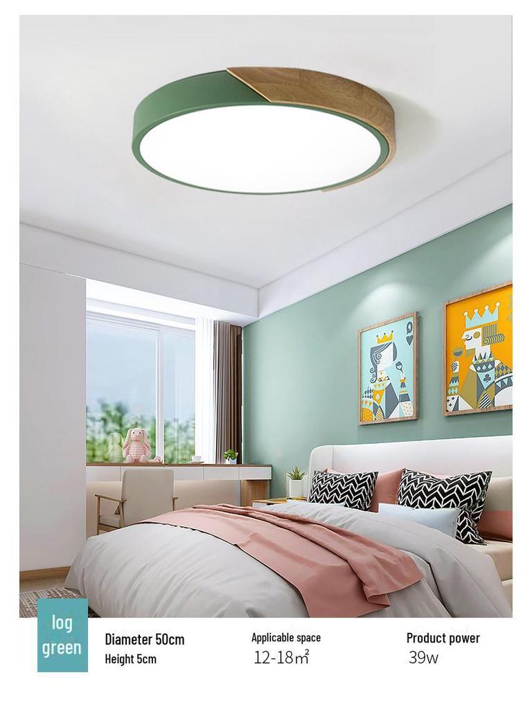 High-End Round Ceiling Lamp for Eye Protection: Ideal for Bedroom, Living Room, Corridor, Aisle, or Balcony.