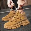 Shoes for Men Fashion High Quality Leather High-top Platform Mens Shoes Outdoor Tooling Comfort Leisure Ankle Boots Botas Hombre