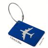 1-Piece New Design Luggage Tag - Cute Rubber & Aluminum ID Tag for Bags, Ideal Christmas Gift