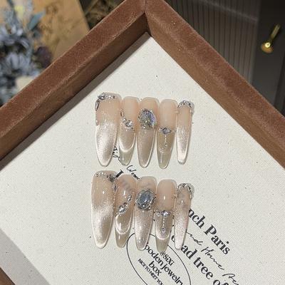 Мигающие белые стеклянные бусины, улыбка и погоня, кошачьи глаза, тонкая броня K9 Fat Square Wear