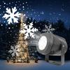 Christmas Party Lights Snowflake Laser Projector Led Stage Light Rotating Xmas Snowflake Pattern Lighting Garden Decor LXY