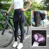 Cycling Pants WOSAWE Women Cycling Long Pants with Short Skirts Pockets