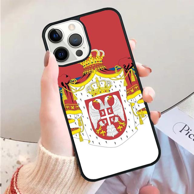Флаг Сербии Сербский Чехол для Телефона для iPhone 17 Air 16 15 14 12 13 PLUS 11 PRO MAX Задняя Крышка Fundas coque Чехол